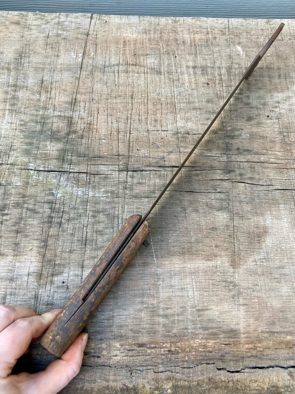 Damaged! Vintage Farm Knife 16” Long - Picture 9 of 11